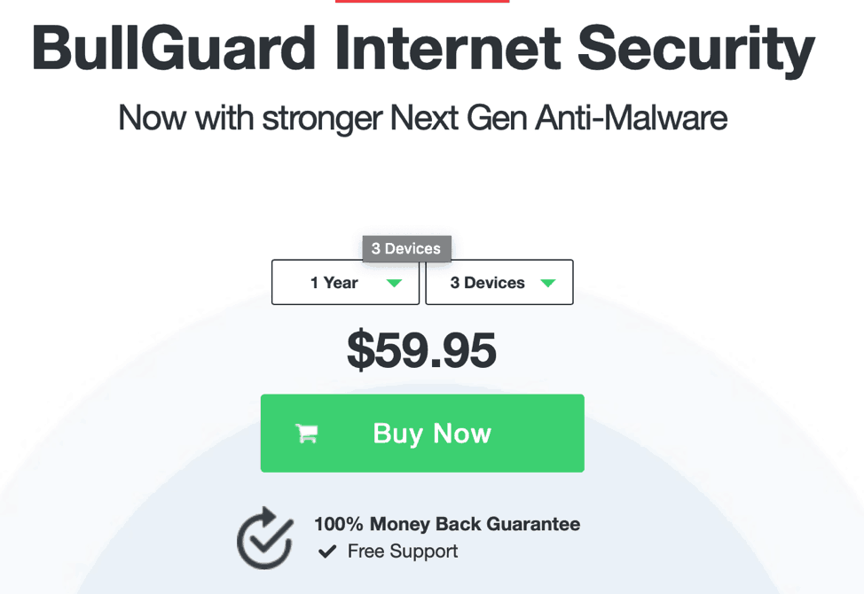 Bullguard Antivirus - 3 Device Plan Selector