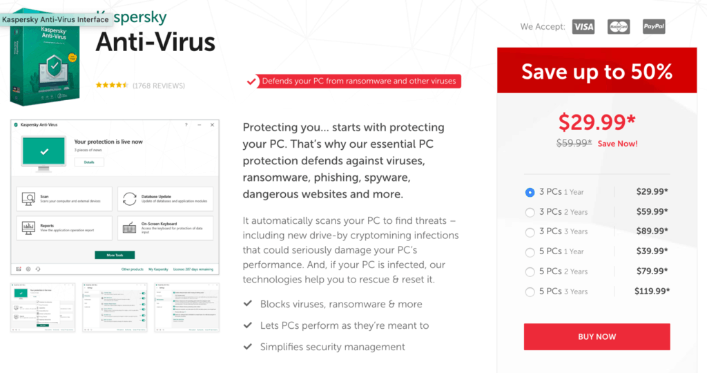 kaspersky antivirus price